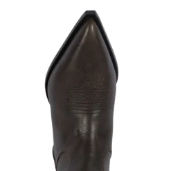 Ashley Leather Bootie in Root Brown