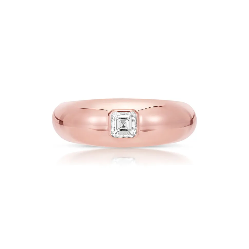 Asscher Dome Ring