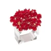 Aster Napkin Ring in Red, Set of 4