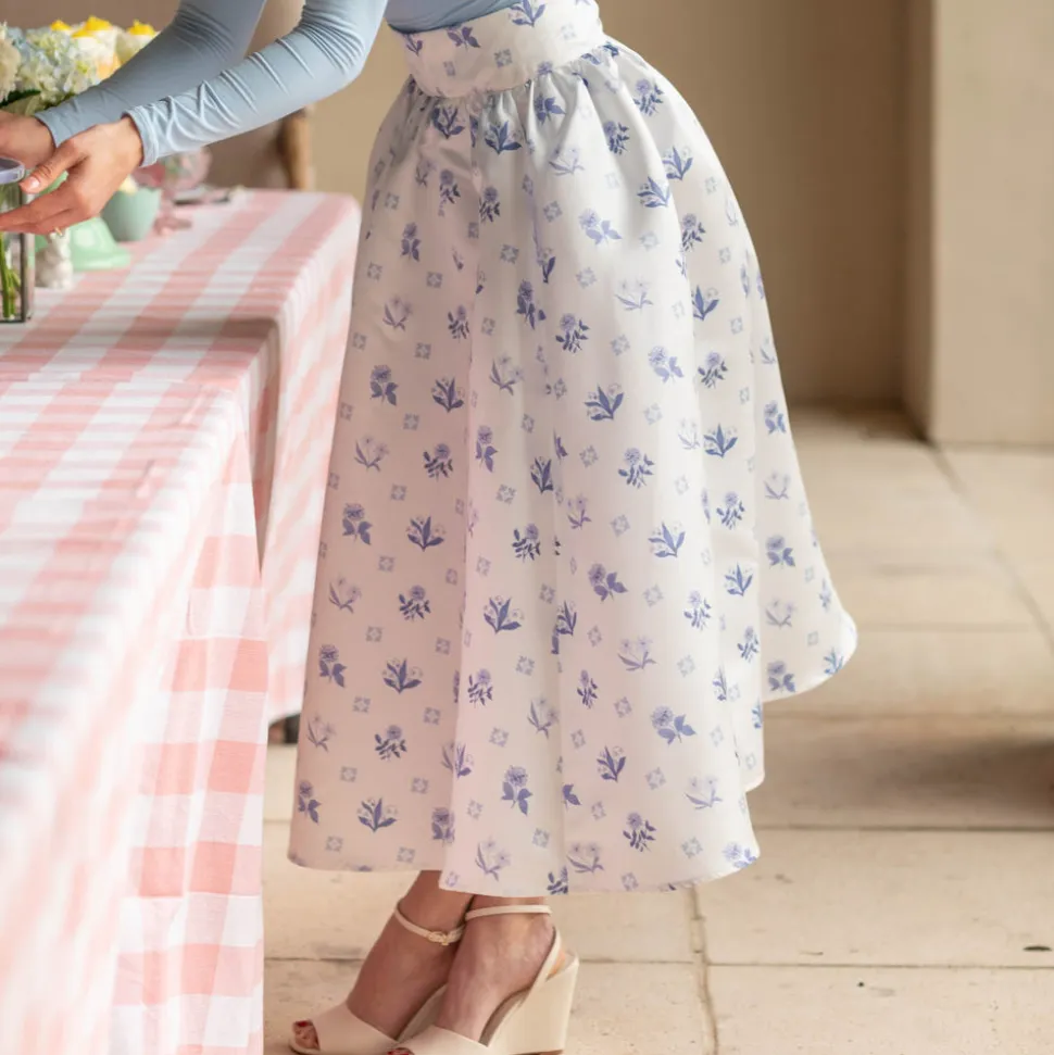 Audrey Skirt in Floral Delft