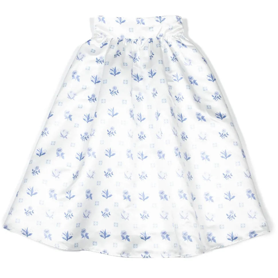 Audrey Skirt in Floral Delft