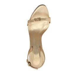 Aurora Sling Metallic Sandal in Platinum