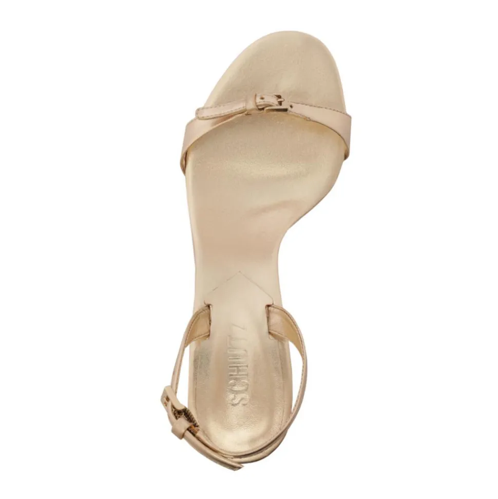 Aurora Sling Mid Metallic Sandal in Platina