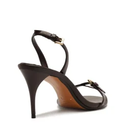 Aurora Sling Mid Patent Sandal in Maplewood