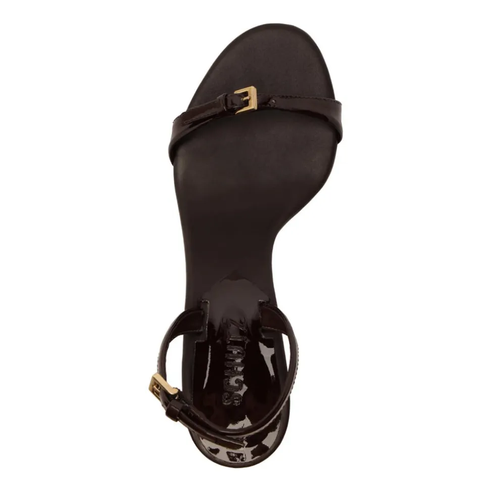 Aurora Sling Mid Patent Sandal in Maplewood
