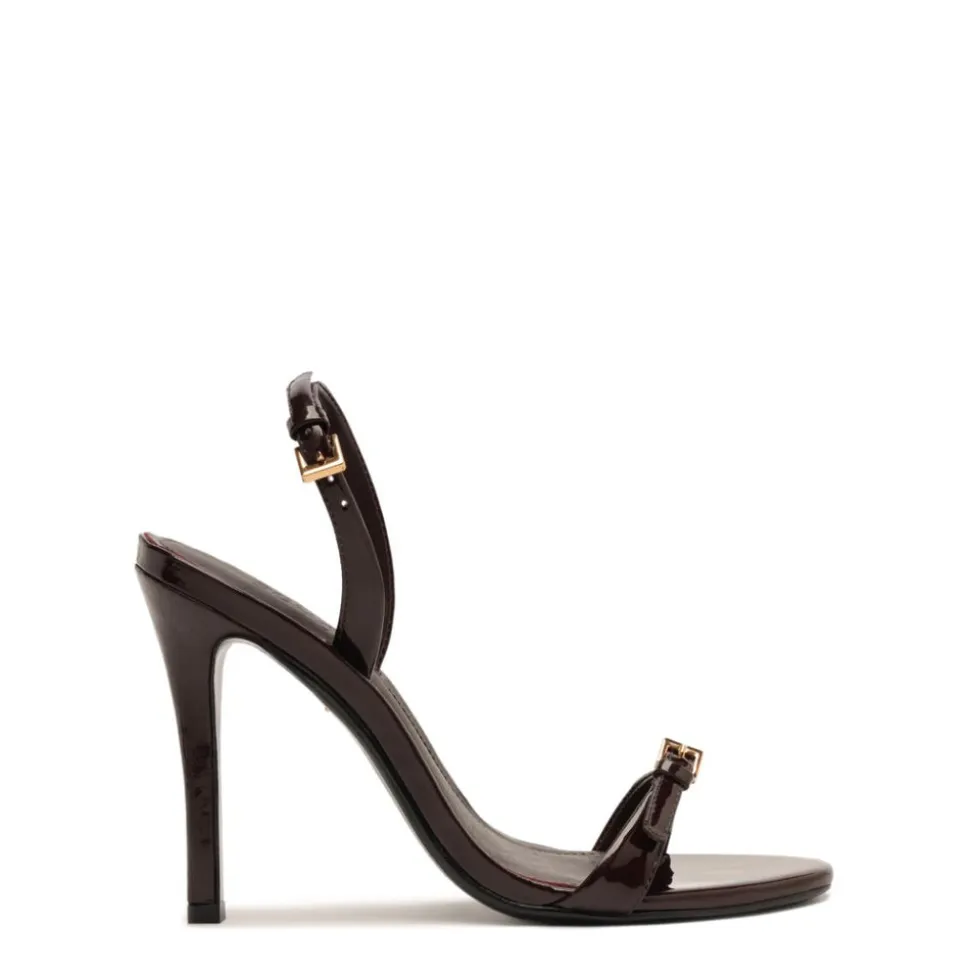 Aurora Sling Patent Sandal in Maplewood
