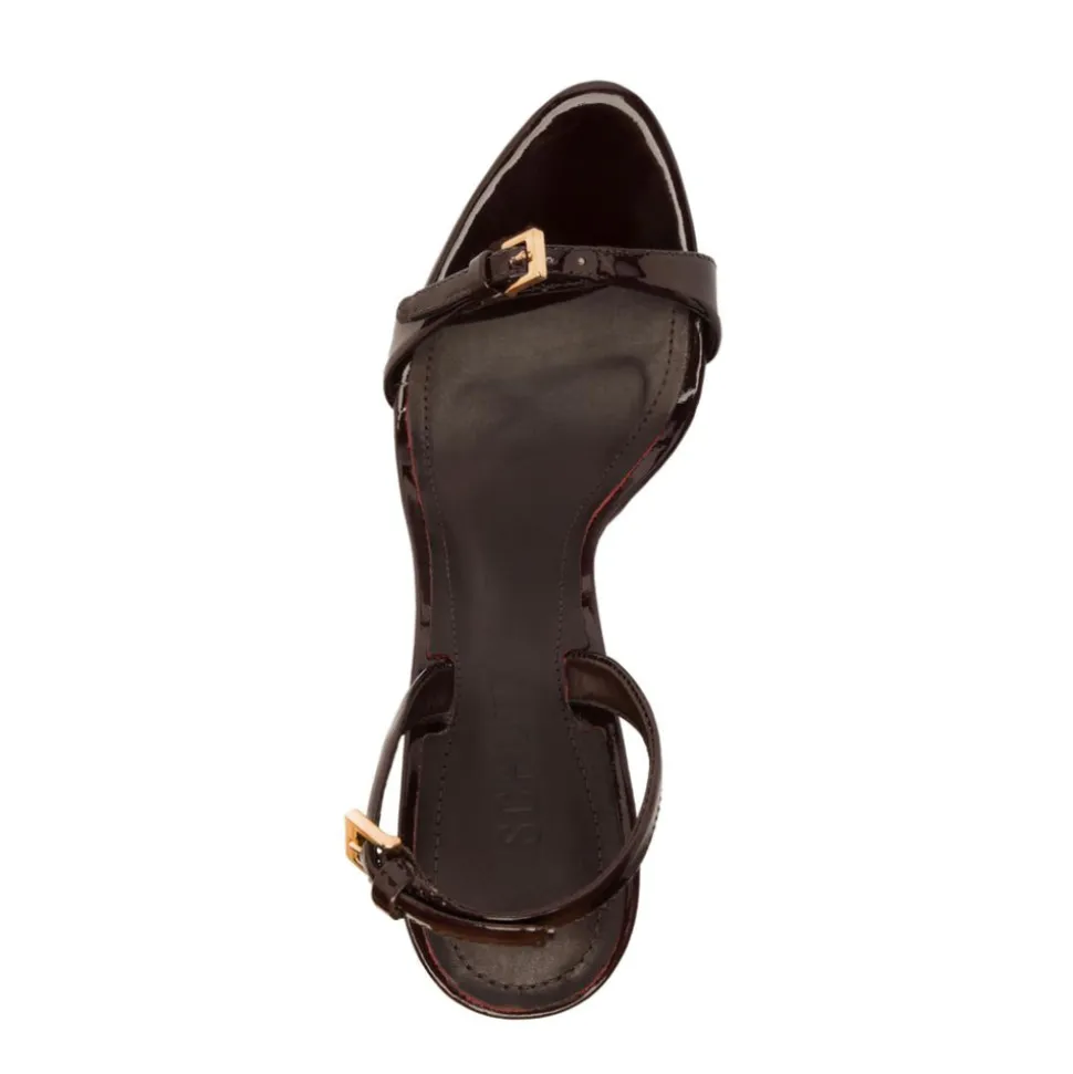 Aurora Sling Patent Sandal in Maplewood