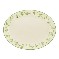 Ava Oval Platter in Green