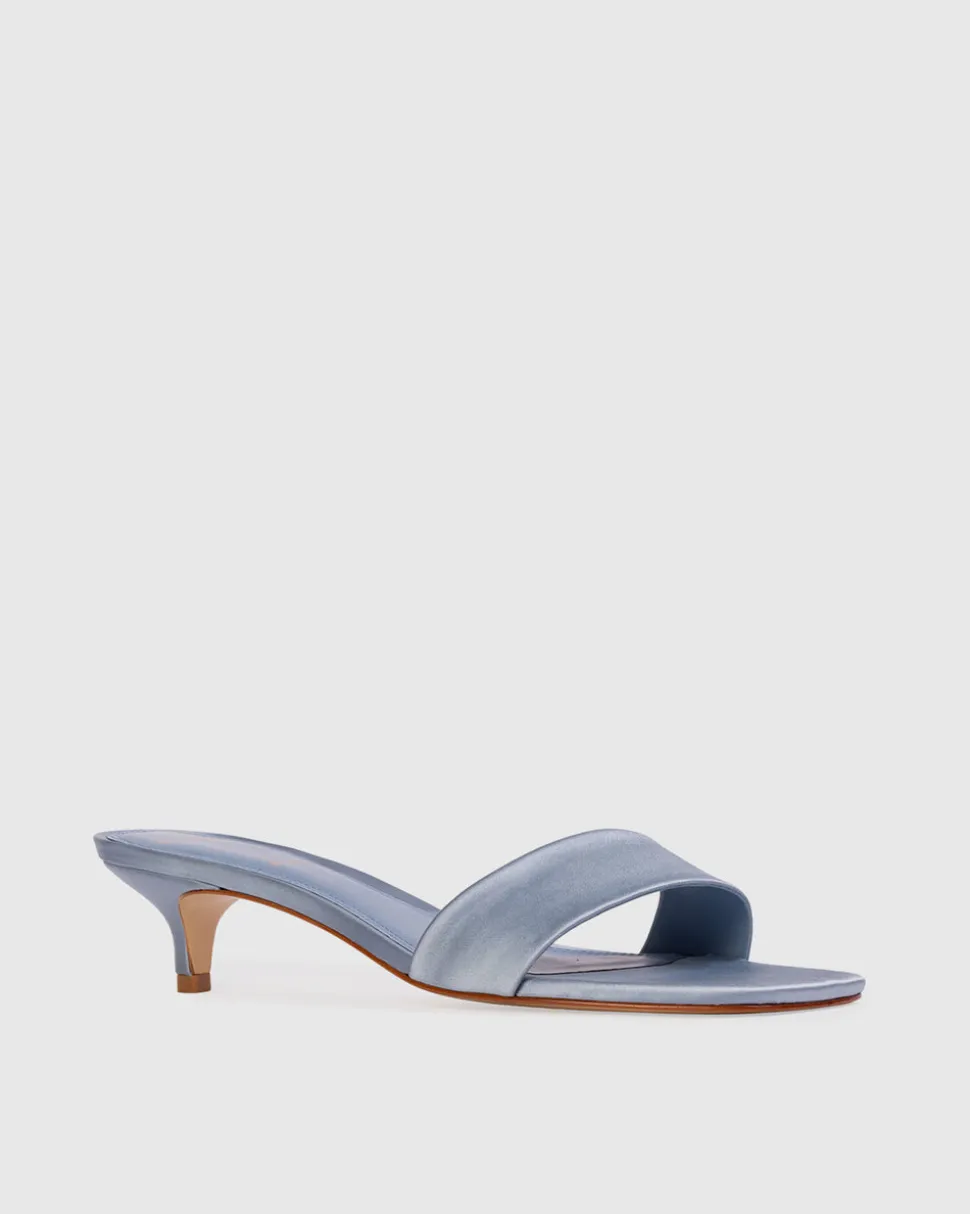 Avery 35 in Blue Satin