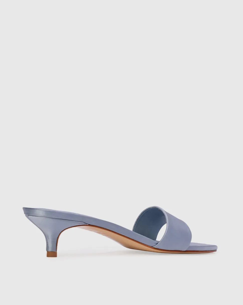 Avery 35 in Blue Satin