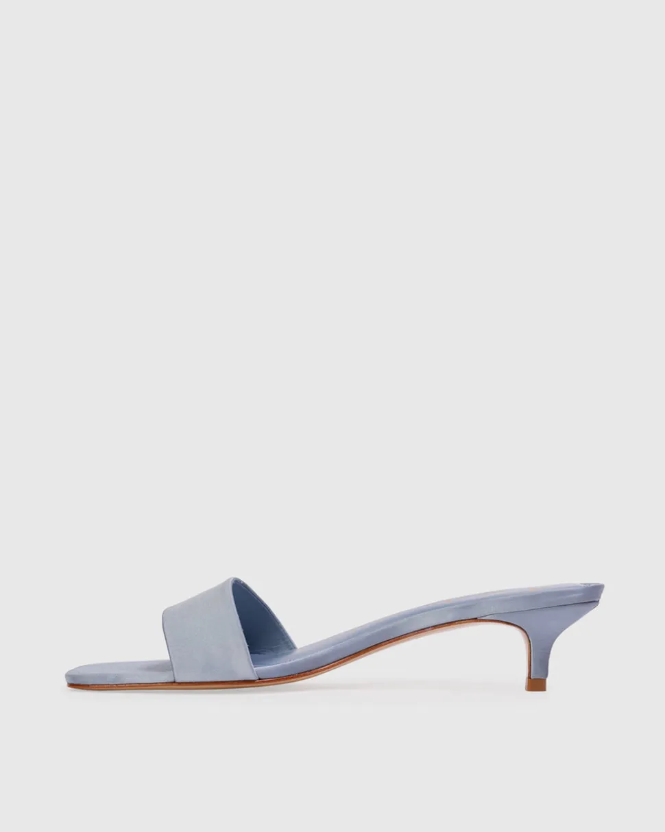 Avery 35 in Blue Satin