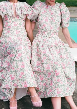 Avery Skirt in Pink and Green Tigerlily