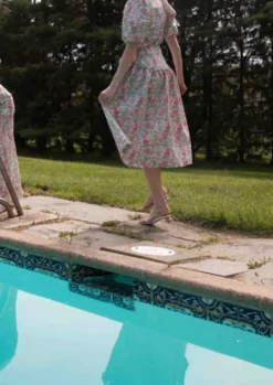 Avery Skirt in Pink and Green Tigerlily