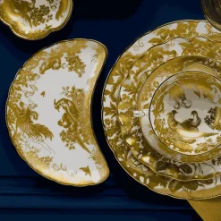 Aves Dinnerware in Gold