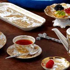 Aves Gold Tea Cup & Saucer