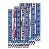 Avignon Tea Towels Red & Blue, Set of 3
