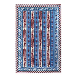 Avignon Tea Towels Red & Blue, Set of 3