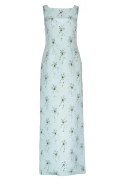 Ayak Dress in Blue Wildflower