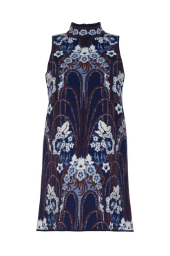 Ayla Mini Dress in Fontaine Navy