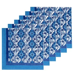 Azulejo Blue Napkins, Set of 6