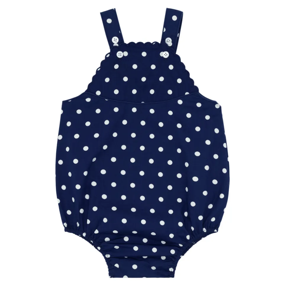 Baby Atlantic Dot Scalloped Bubble Romper