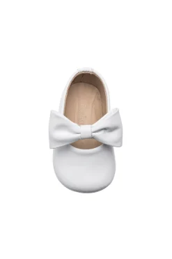 Baby Ballerina with Bow White