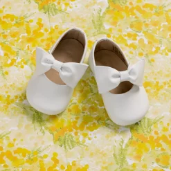 Baby Ballerina with Bow White