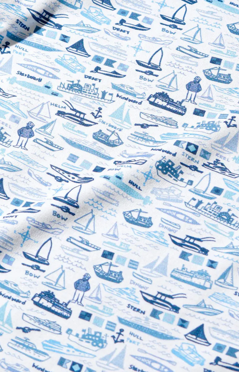 Baby Boats Zip Onesie in Blue