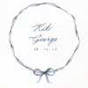 Baby Bow Print in Lake Blue