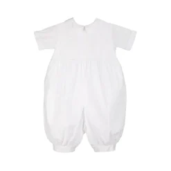 Baby Boys White Romper