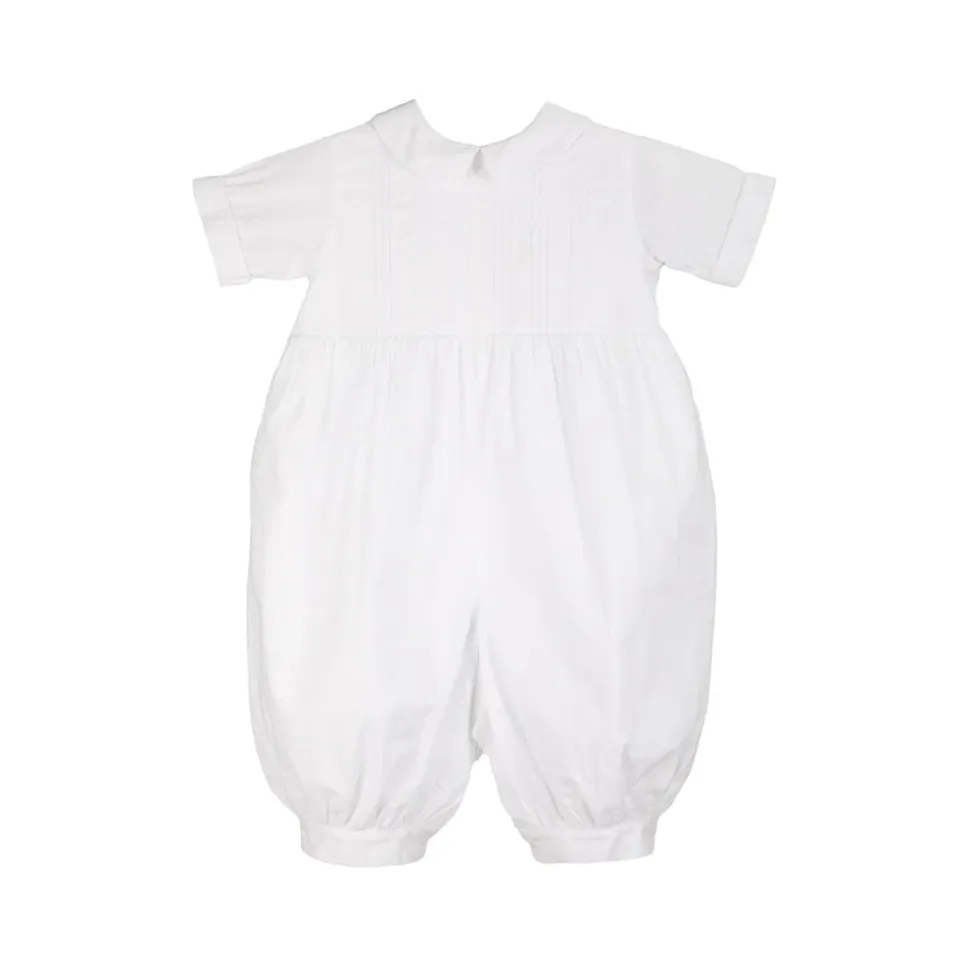 Baby Boys White Romper