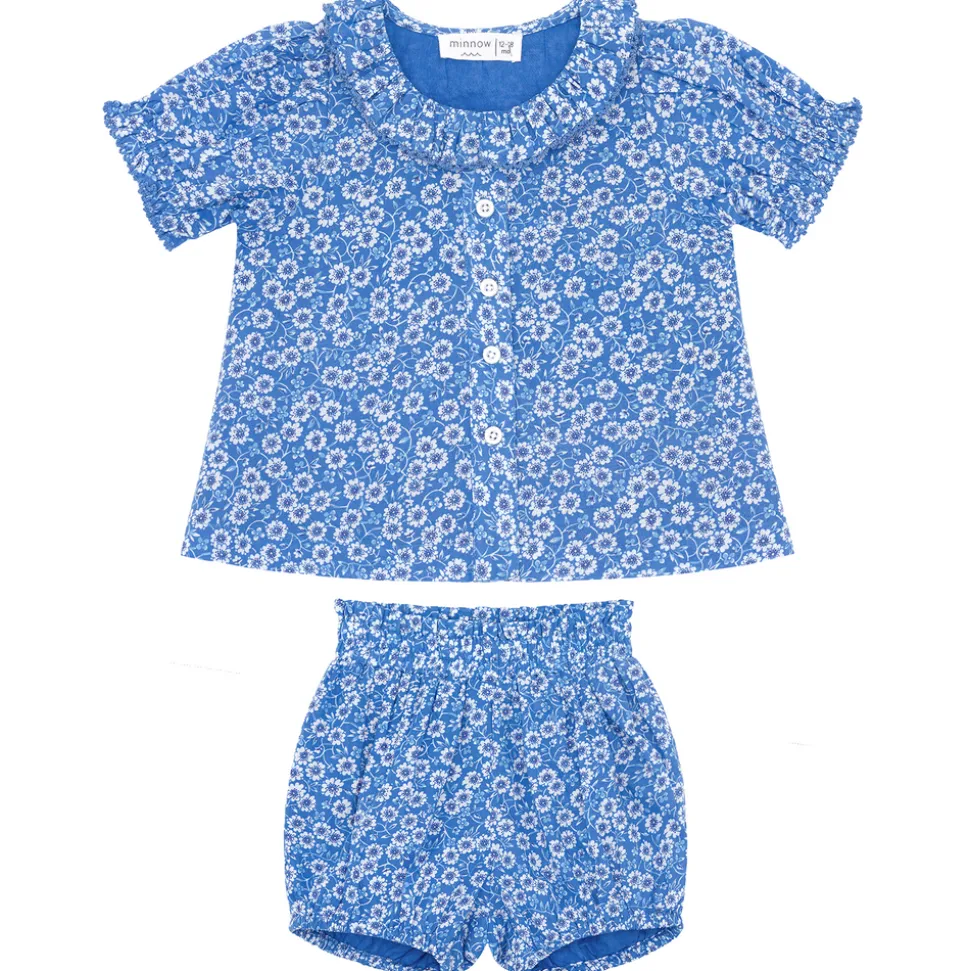 Baby Girl Rosebay Puff Sleeve Bloomer Set