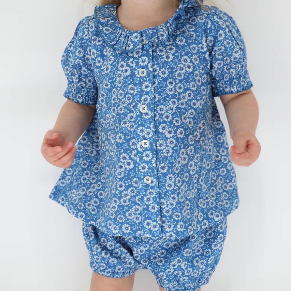 Baby Girl Rosebay Puff Sleeve Bloomer Set