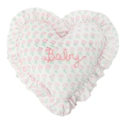 Baby Heart Ruffle Pillow