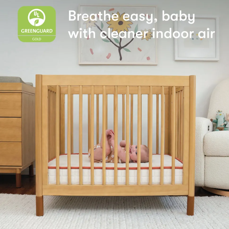 babyletto x Avocado Organic Mini Crib Mattress in White