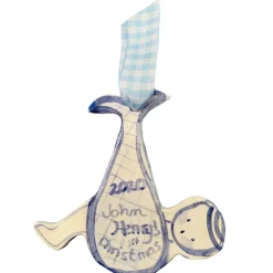 Baby’s First Christmas Ornament in Blue