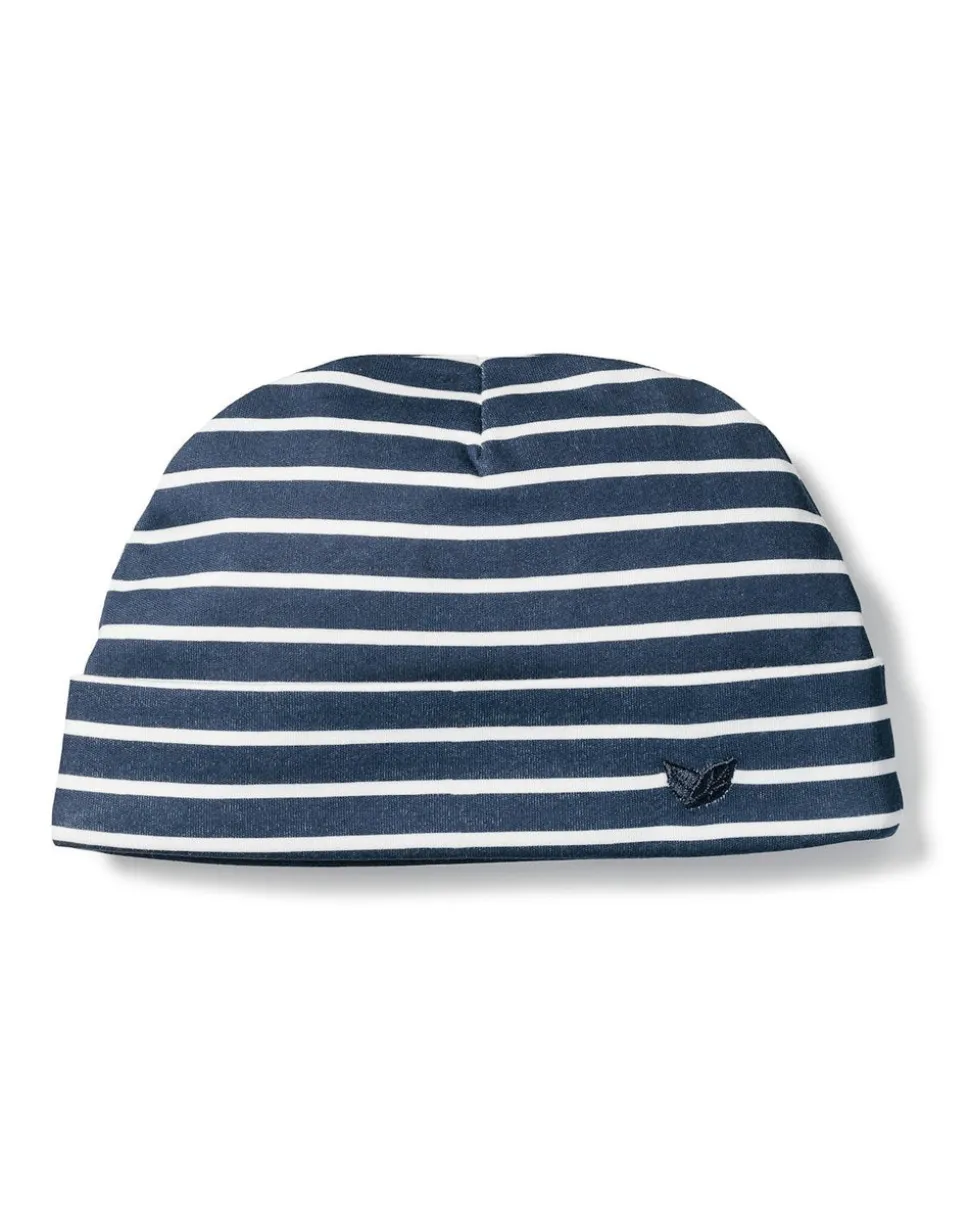 Baby’s Pima Hat in Navy Stripe