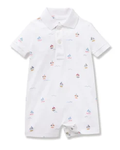 Baby's Pima Louis Play Romper in Bateau