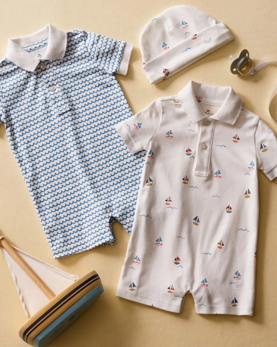 Baby's Pima Louis Play Romper in Bateau