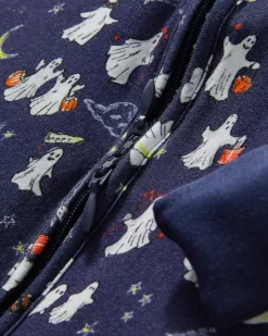 Baby’s Pima Peekaboo Romper in Spooky Slumber