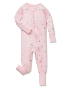 Baby’s Pima Peekaboo Romper in Winter Skates