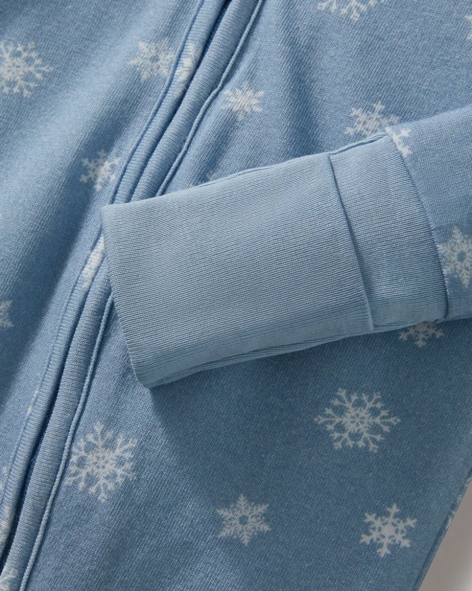 Baby’s Pima Peekaboo Romper in Periwinkle Wonderland