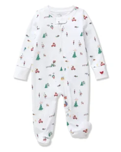 Baby’s Pima Romper in Holiday Town