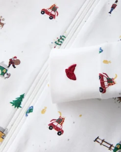 Baby’s Pima Romper in Holiday Town