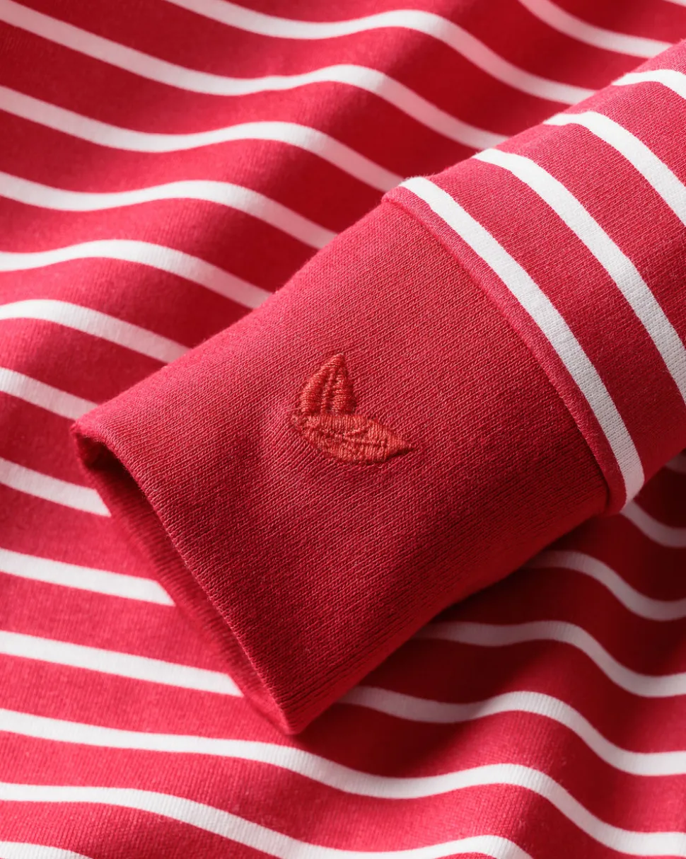 Baby’s Pima Romper in Red Stripe