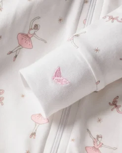 Baby’s Pima Snug Fit Romper in Sugar Plum Fairy