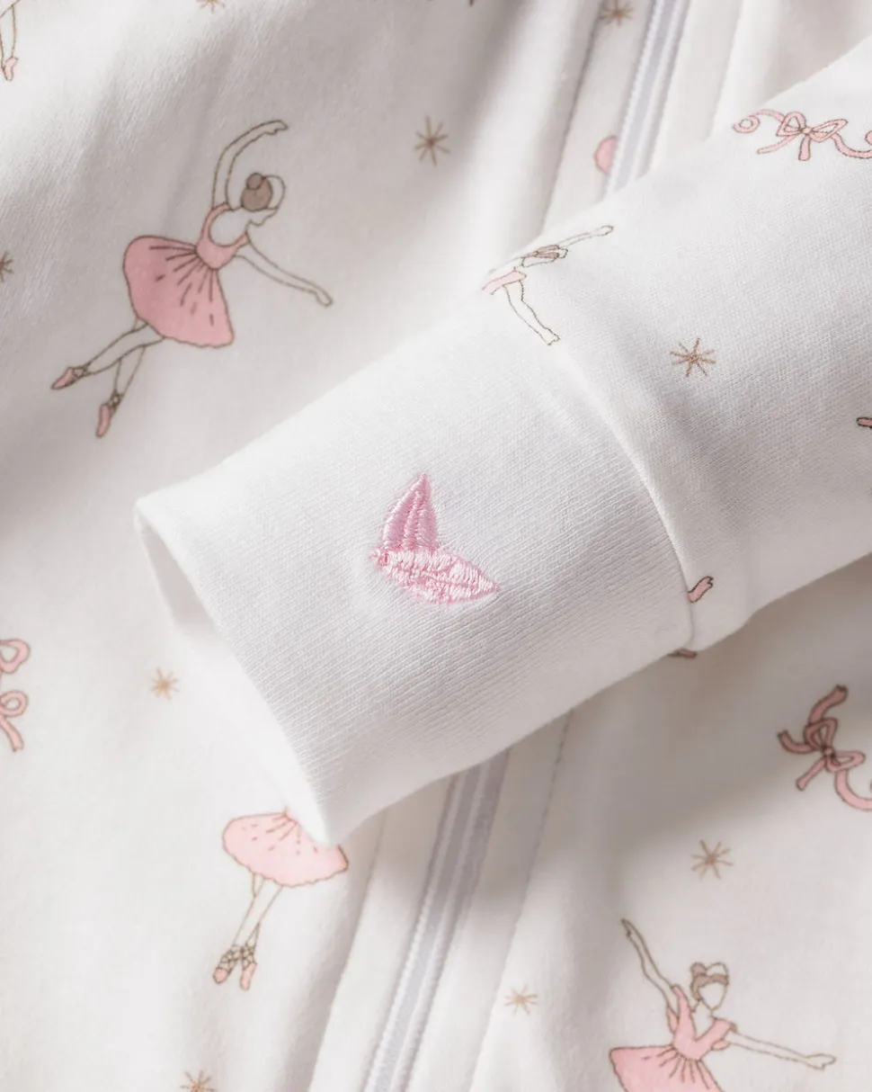 Baby’s Pima Snug Fit Romper in Sugar Plum Fairy