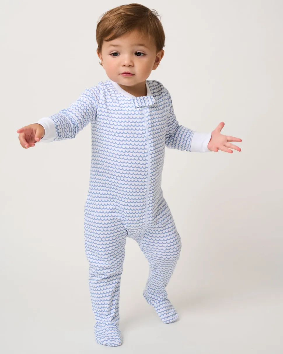 Baby’s Pima Snug Fit Romper in La Mer