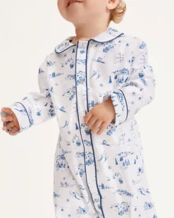Baby’s Twill Cambridge Romper in Chalet Toile