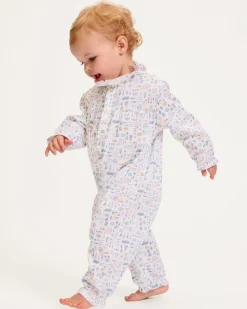 Baby's Twill Madeline Romper in Baking Spirits Bright